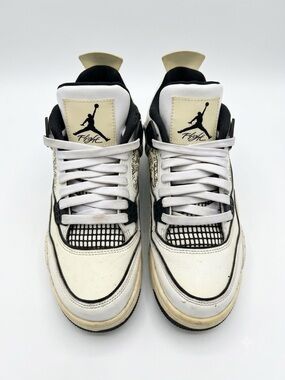 Jordan Men’s Sneakers in White and Black with Cream Accents